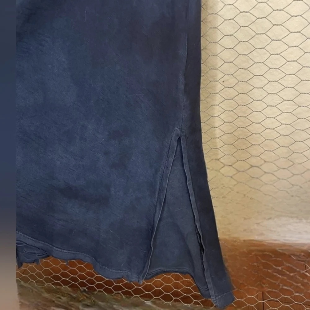 Free People Deep Blue Tunic Top - Picture 4 of 5